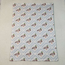 Load image into Gallery viewer, Sibling Boys Green Ducks Checked Pajamas Clothes Sets Zipper Rompers Blankets
