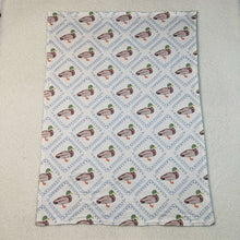 Load image into Gallery viewer, Baby Kids Green Ducks Plaid Southern Blankets
