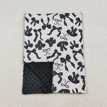 Load image into Gallery viewer, Baby Kids Girls Black Bows Plaid Fall Blankets
