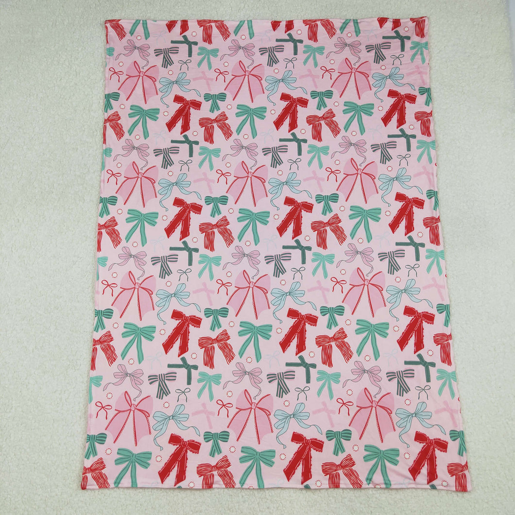Family Sibling Colorful Bows Pajamas Clothes Sets Zipper Rompers Women Pants Blankets