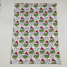 Load image into Gallery viewer, Baby Kids Christmas Lights Green Face Plaid Blankets
