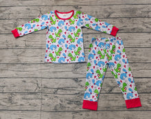 Load image into Gallery viewer, Baby Boys Valentines Dinosaurs Heart Shirt Pants Pajamas Clothes Sets
