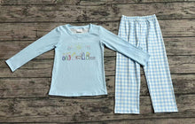 Load image into Gallery viewer, Baby Boys Christmas Blue Nativity Top Pants Clothes Sets
