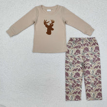 Load image into Gallery viewer, Sibling Girls Boys Deer Camo Hunting Rompers Clothes Sets
