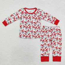 Load image into Gallery viewer, Baby Boys Red Shelf Christmas Bamboo Pajamas Clothes Sets
