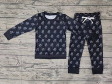 Load image into Gallery viewer, Baby Boys Western Black Peace Top Pants Pajamas Clothes Sets
