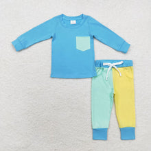 Load image into Gallery viewer, Baby Boys Long Sleeve Tee Top Pocket Pants Clothes Sets
