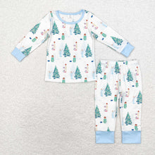 Load image into Gallery viewer, Baby Boys Christmas Tree Gifts Bamboo Pajamas Clothes Sets
