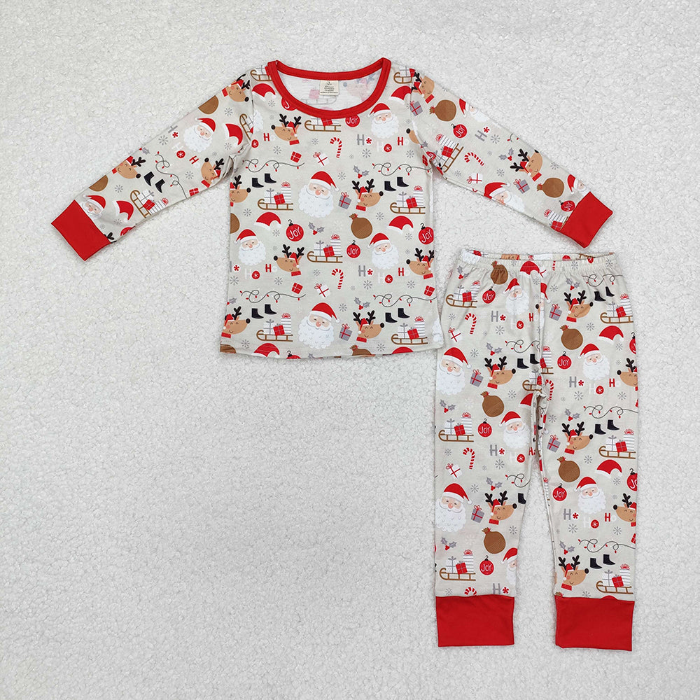 Baby Boys Christmas Santa Deer Shirt Pants Pajamas Clothes Sets
