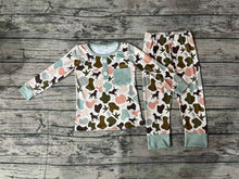 Load image into Gallery viewer, Baby Boys Camo Dog Ducks Tee Bamboo Pajamas Clothes Sets
