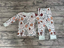 Load image into Gallery viewer, Baby Boys Christmas Cookie Snowman Bamboo Pajamas Clothes Sets
