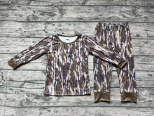 Load image into Gallery viewer, Baby Boys Fall Bottomland Camo Top Pants Pajamas Clothes Sets
