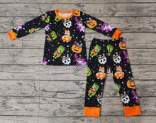 Load image into Gallery viewer, Baby Boys Halloween Dog Pumpkins Top Pants Pajamas Clothes Sets

