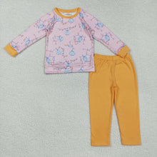 Load image into Gallery viewer, Baby Boys Pumpkins Leaves Plaid Top Legging Fall Pant Sets
