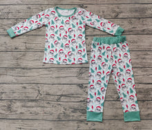 Load image into Gallery viewer, Baby Boys Christmas Santa Tree Top Checkered Pants Bamboo Pajamas
