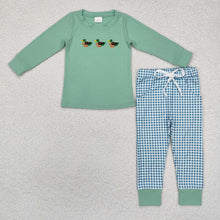 Load image into Gallery viewer, Sibling Hunting Baby Boys Embroidery Southern Tops Pants Clothes Sets

