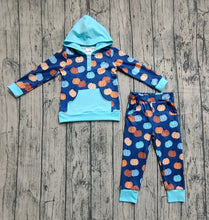 Load image into Gallery viewer, Baby Boys Colorful Pumpkins Pocket Button Hoodies Legging Pants Sets
