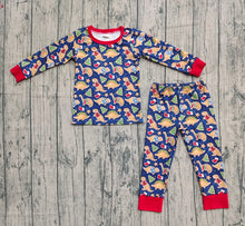 Load image into Gallery viewer, Baby Boys Hats Dinosaurs Trees Top Pant Christmas Pajamas Set
