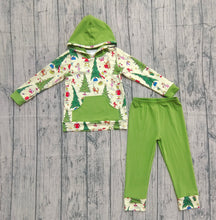 Load image into Gallery viewer, Baby Boys Grin Trees Pocket Hoodie Leggings Christmas Clothes Sets
