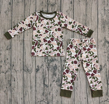 Load image into Gallery viewer, Baby Boys Deer Ducks Dogs Camo Top Pants Western Pajamas Sets
