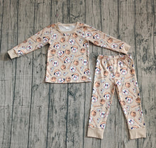 Load image into Gallery viewer, Baby Boys Smile Baseballs Top Pants Team Pajamas Sets
