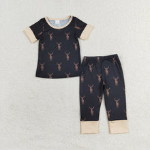 Load image into Gallery viewer, Baby Boys Camo Deers Shirt Pants Pajamas Clothes Sets
