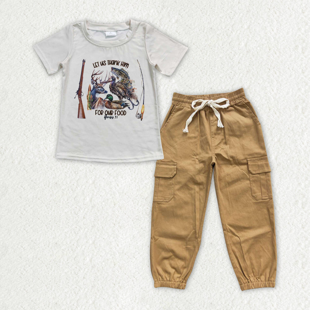 Baby Boys Fishing Hunting Cargo Pants Clothes Sets