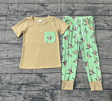 Load image into Gallery viewer, Baby Boys Short Sleeve Shirts Top Pockets Legging Pants Southern Hunting Clothes Sets

