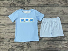 Load image into Gallery viewer, Baby Boys Crab Short Sleeve Shirt Top Stripes Shorts Clothes Sets
