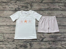 Load image into Gallery viewer, Baby Boys Stars Tee Shirts Tops Khaki Shorts Clothes Sets
