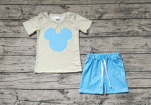 Load image into Gallery viewer, Baby Boys Mouse Head Shirt Stripes Shorts Clothes Sets
