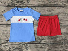 Load image into Gallery viewer, Baby Boys Coffee Cart Short Sleeve Tee Shirts Tops Shorts Clothes Sets
