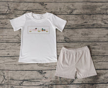 Load image into Gallery viewer, Baby Boys Ducks Short Sleeve Tee Shirts Tops Checkered Shorts Clothes Sets
