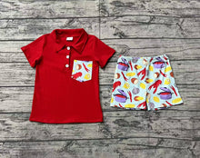 Load image into Gallery viewer, Baby Boys Boiled Crawfish Pullover Tops Shorts Clothes Sets
