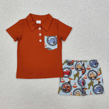 Load image into Gallery viewer, Baby Boys Pocket Shirts Western Racing Car Cactus Shorts Clothes Sets
