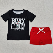 Load image into Gallery viewer, Baby Boys Baseball Shirt Top Cotton Shorts Clothes Sets
