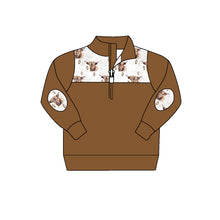 Load image into Gallery viewer, Baby boys western Brown Cow pullovers
