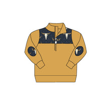 Load image into Gallery viewer, Baby Boys Cow Pullover Long Sleeve shirts tops
