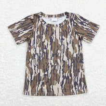 Load image into Gallery viewer, 3colors Sibling Baby Boys Camouflage Short Sleeve Tee Shirts Tops
