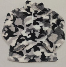Load image into Gallery viewer, Baby Boys Grey Fall Camo Zip Pullovers Tee Tops
