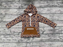 Load image into Gallery viewer, Baby Boys Brown Camo Hooded Zip Fall Pullovers Tops
