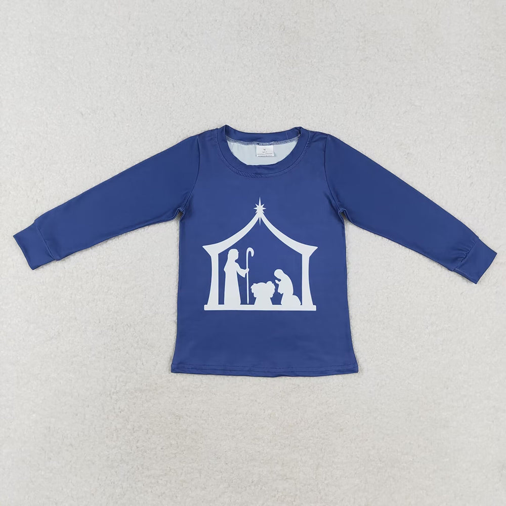 Baby Boys Nativity Long Sleeve Tee Shirts Tops
