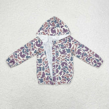 Load image into Gallery viewer, Baby Boys Grey Camo Hooded Long Sleeve Zip Jackets Tops
