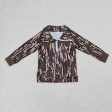 Load image into Gallery viewer, Baby Boys Fall Camo Bottomland Long Sleeve Zip Pullovers Tops
