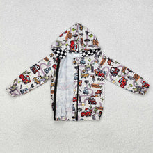 Load image into Gallery viewer, Baby Boys Car Hooded Racing Zip Tops Cardigan
