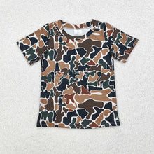 Load image into Gallery viewer, Baby Boys Brown Camo Short Sleeve Tee Shirts Tops
