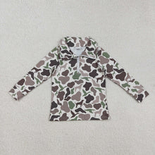 Load image into Gallery viewer, Baby Boys Southern Dogs Ducks Camo Half Zip Pullovers Tops
