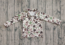 Load image into Gallery viewer, Baby Boys Southern Dogs Ducks Camo Half Zip Pullovers Tops
