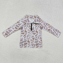Load image into Gallery viewer, Baby Boys Khaki Camo Zip Pocket Pullovers Tops
