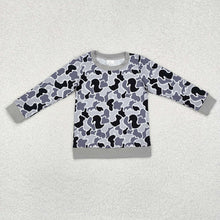 Load image into Gallery viewer, Baby Boys Grey Camouflage Long Sleeve Tee Shirts Tops
